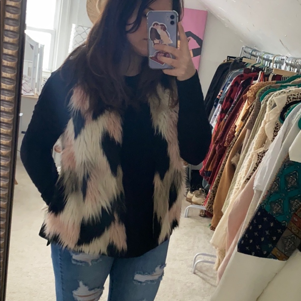 “Say What?” Faux Fur Vest